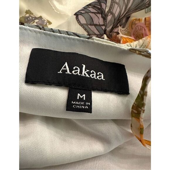 New! Aakaa Floral Maxi Sundress Sz M - Picture 4 of 5